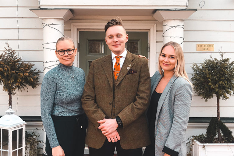 Pinka Laitinen, Lauri Kaivoluoto ja Mireka Kantanen