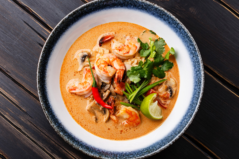 Tom Yam kung Spicy Thai soup