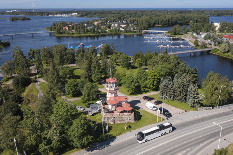 Oulu city from the bird view